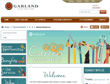 Tablet Screenshot of garlandhr.com